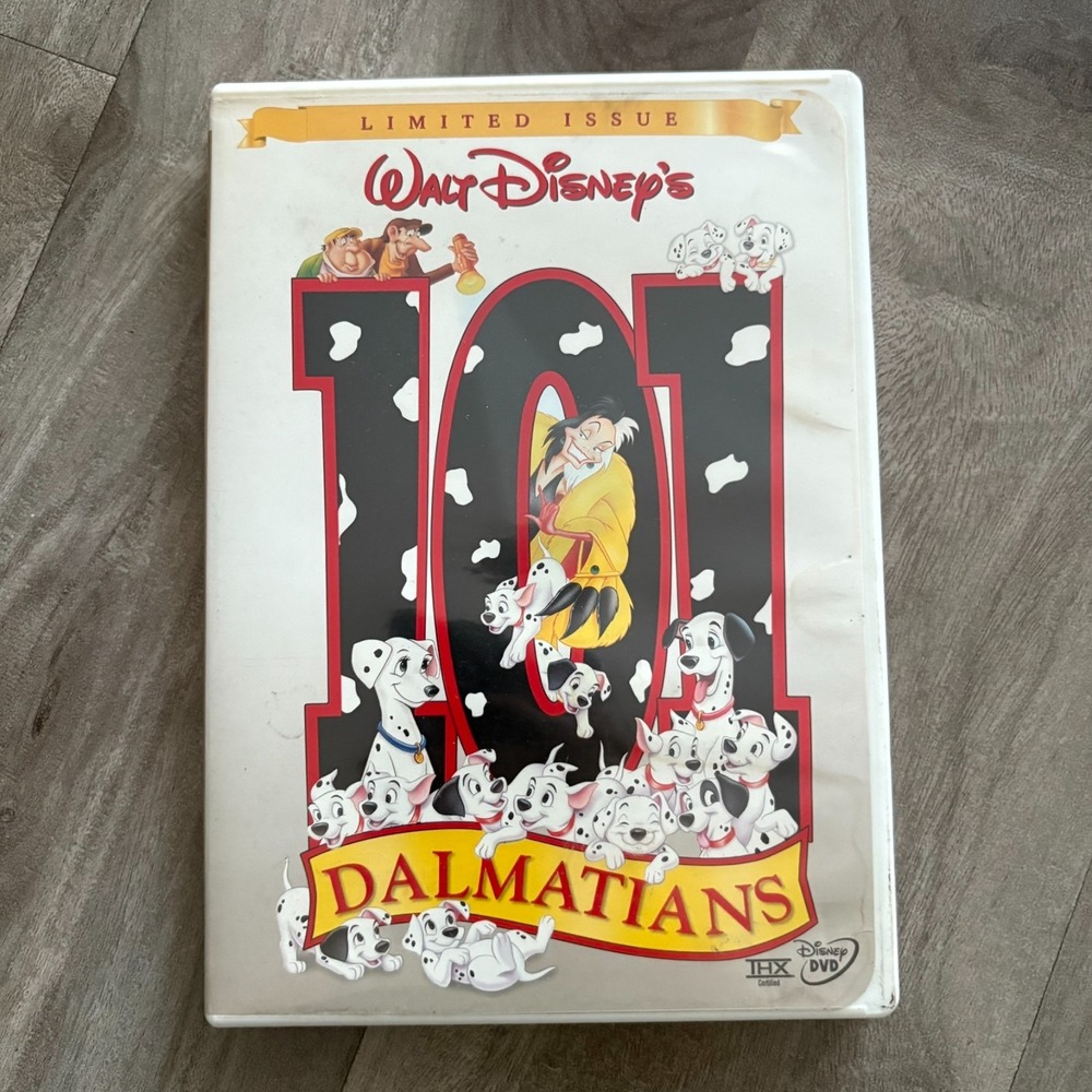 Walt Disney's 101 Dalmatians DVD Limited Issue White Case THX Rare Classic